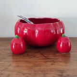 Tomato barbotine salad bowl