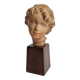 Bust of Bacchus child in patinated terracotta, 21 cm