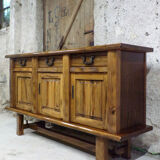 Brutalist elm buffet