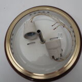 Ceiling lamp or round wall lamp, glass and metal