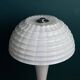 Large Mushroom Table Lamp in White Murano Glass, Italy, 1970s
