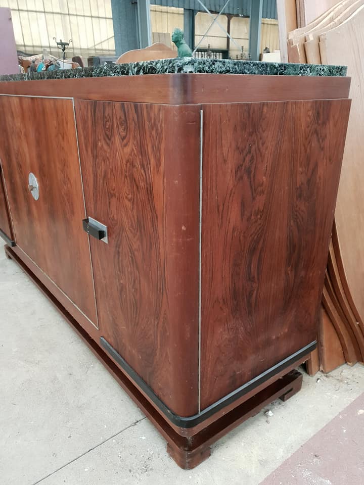 Art Deco mahogany string