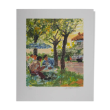 Yvonne Cheffer Delouis: Tea Time, original signed lithograph