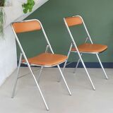 Set of vintage folding chairs