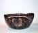 Saint-Louis Crystal Salad Bowl? Lined with Red Bordeaux Overlay Floral