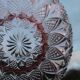 Vintage pink glass fruit bowl – ø 33 cm, h 7 cm