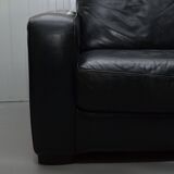 2-seater leather Natuzzi sofa with armchair