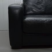 Canapé 2 places en cuir Natuzzi avec fauteuil