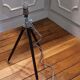 Lamp on old tripod, 1920s