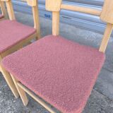 Set de 6 chaises en bois brut