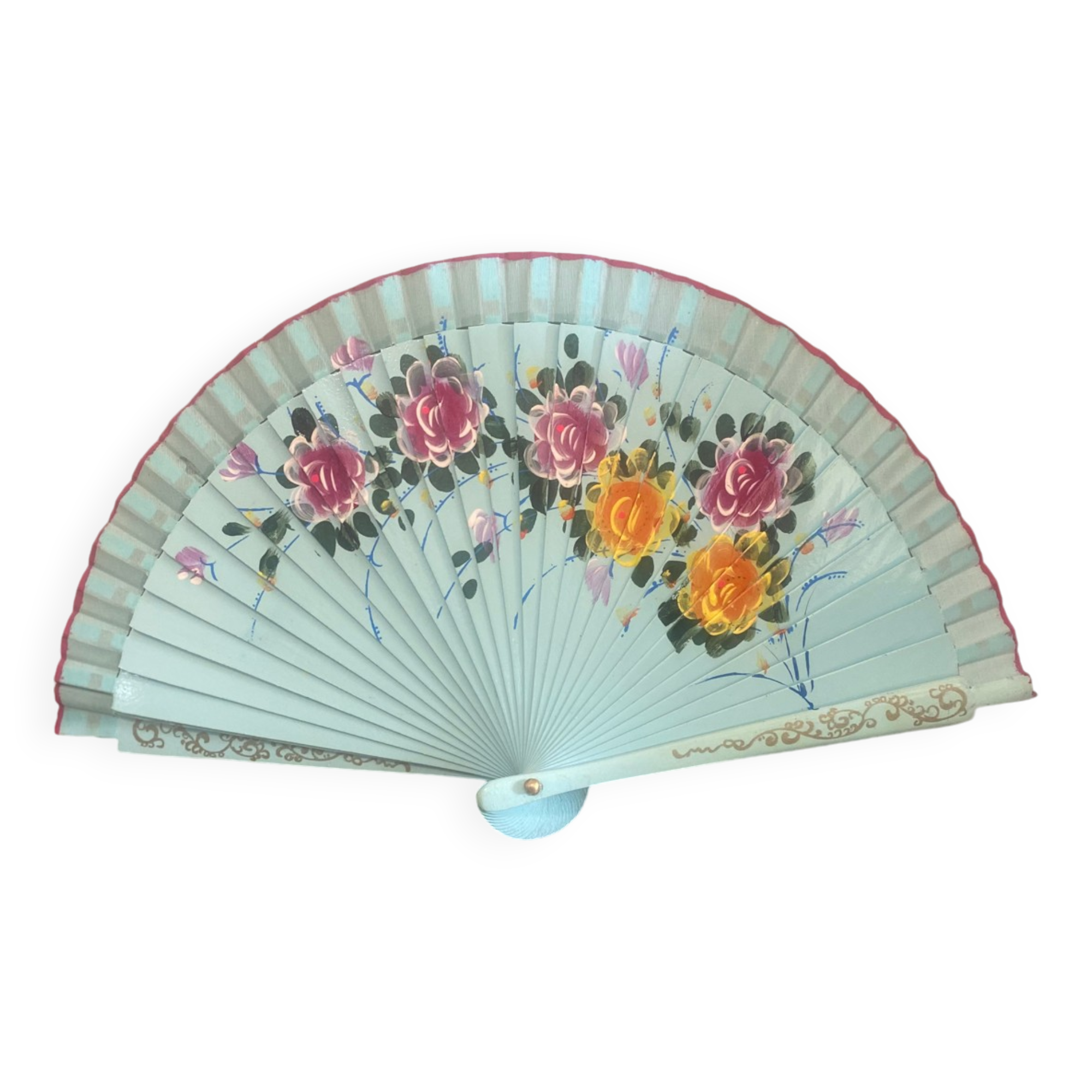 Éventail turquoise