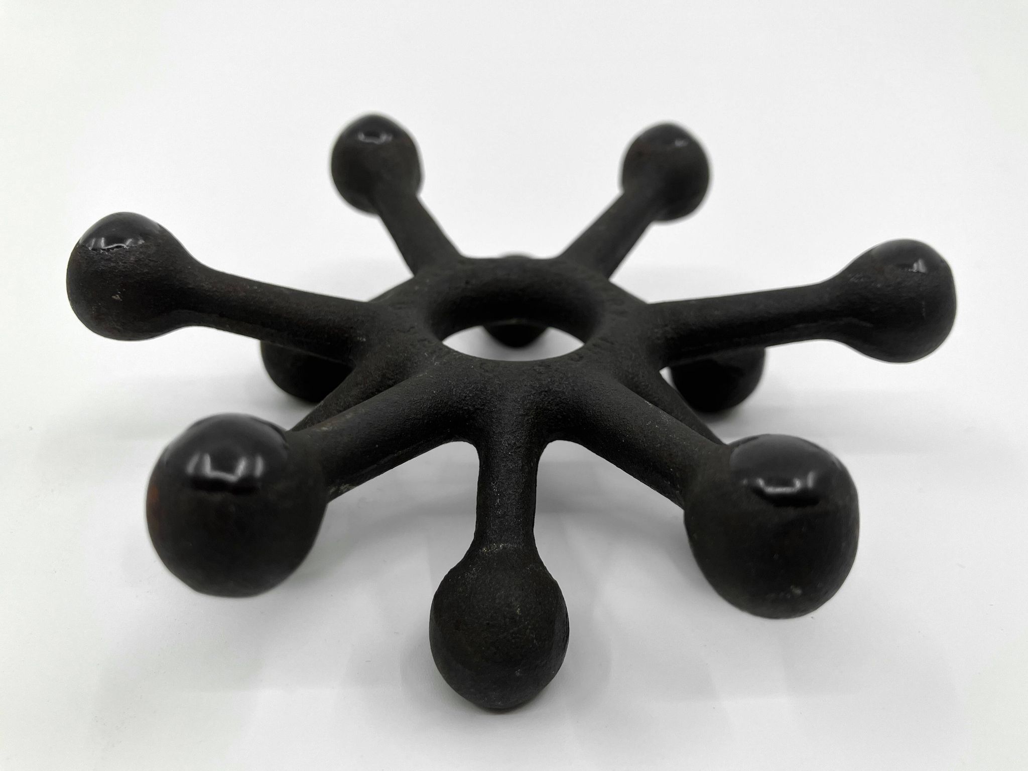 "The Spider" Cast Iron Candlesticks • Dansk Designs • 1962