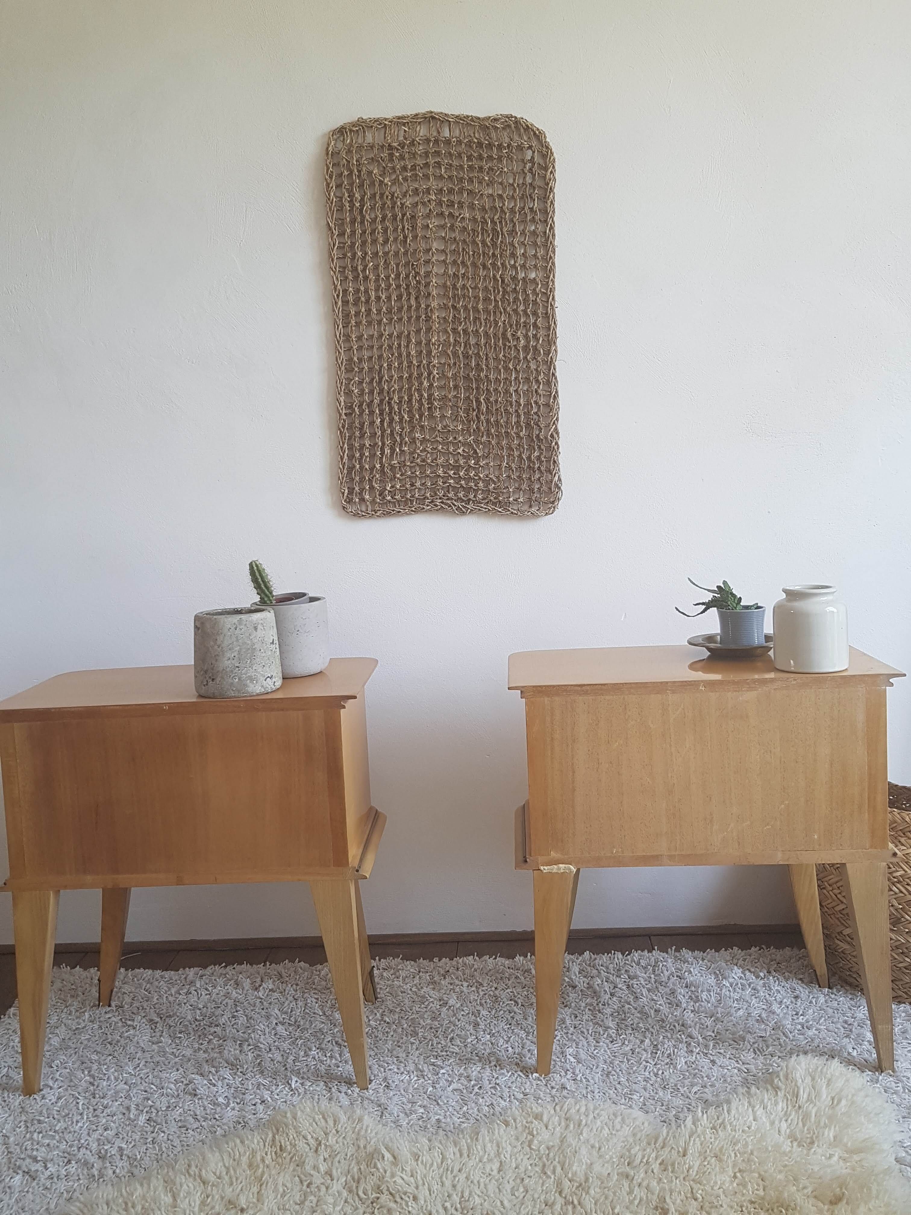 Pair of bedside tables-compass-circa 1960-Scandinavian spirit