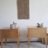 Pair of bedside tables-compass-circa 1960-Scandinavian spirit
