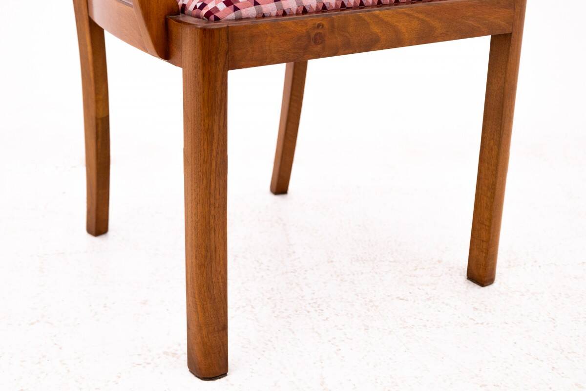 Paire de fauteuils Art Déco, Pologne, milieu du XXe siècle.