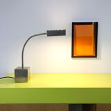 Chrome metal lamp with flexible rod by Michel Boyer for Verre Lumière, 1968
