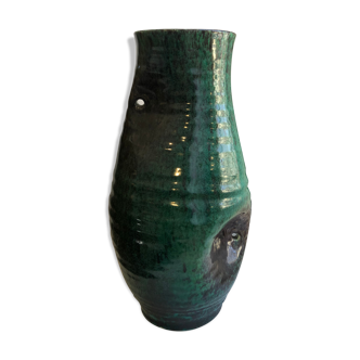 Vase en céramique Accolay 1950