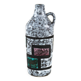 Vase en céramique avec une poignée, design allemand, années 1960, fabriqué par Strehla.