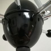 Black Sputnik coat rack and chrome 80s design