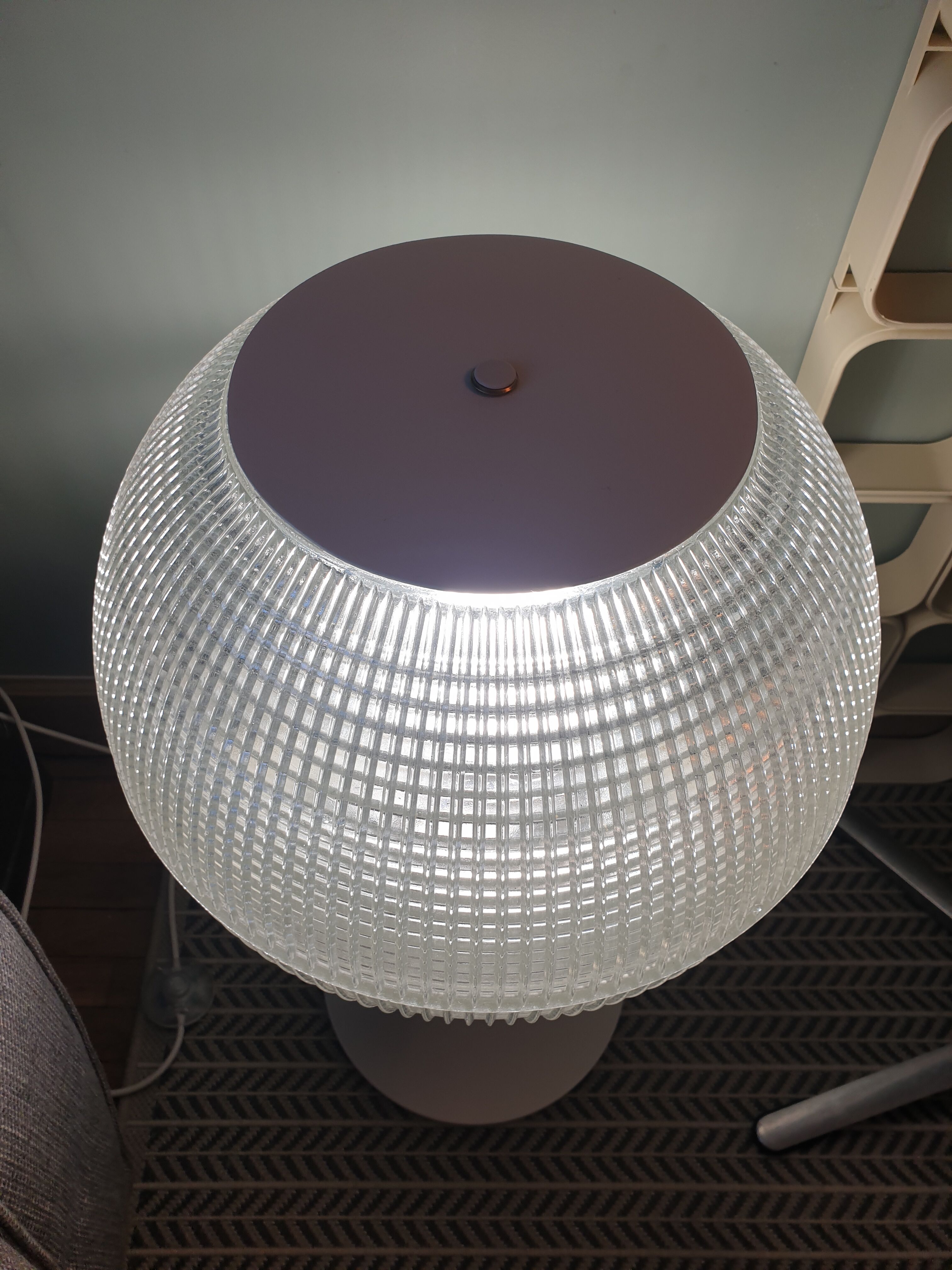 Holophane tulip-shaped floor lamp, 1970