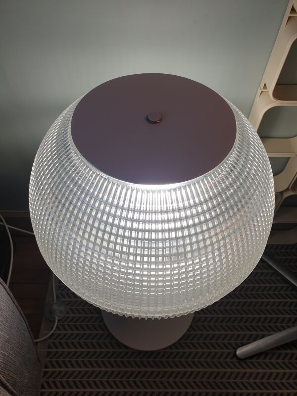 Lampe Holophane sur pied tulipe 1970