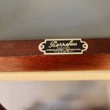 6 chairs from the brand Pierrefeu, a Lyon-based manufacturer, mahogany.