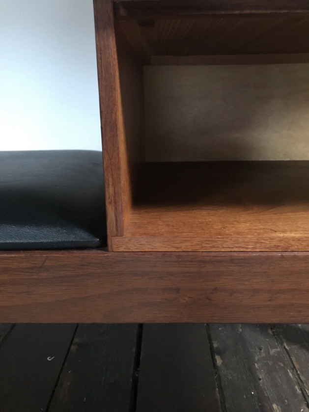 Teak phone bench