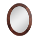 Miroir ovale en bois