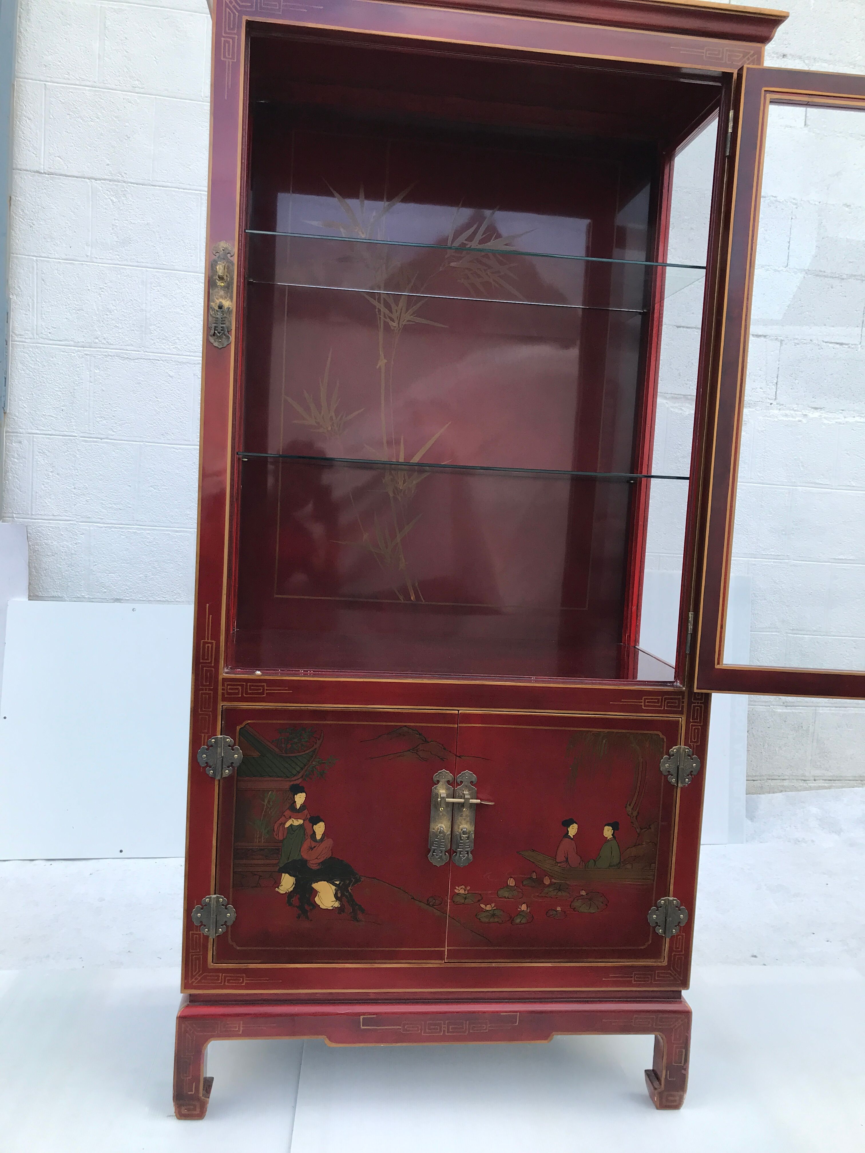 Vintage Chinese showcase