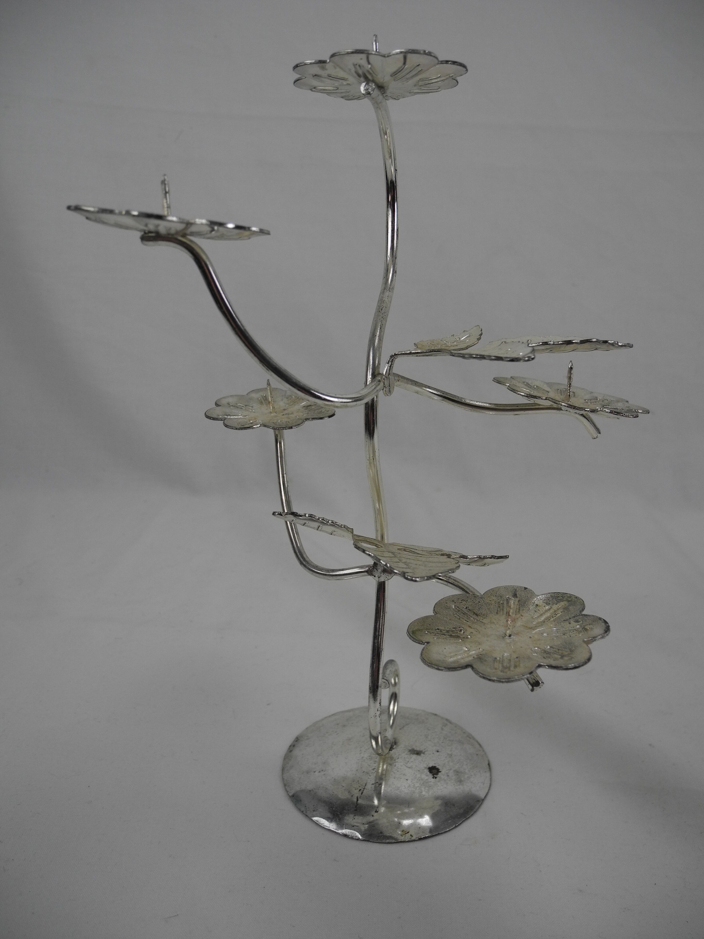 old candle holder plated W.Germany vintage candleholder Kerzenhalter