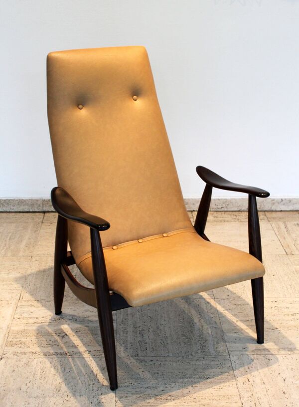 Fauteuil Senior par Louis Van Teeffelen pour WéBé, Danemark, 1950.