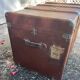 Antique travel trunk