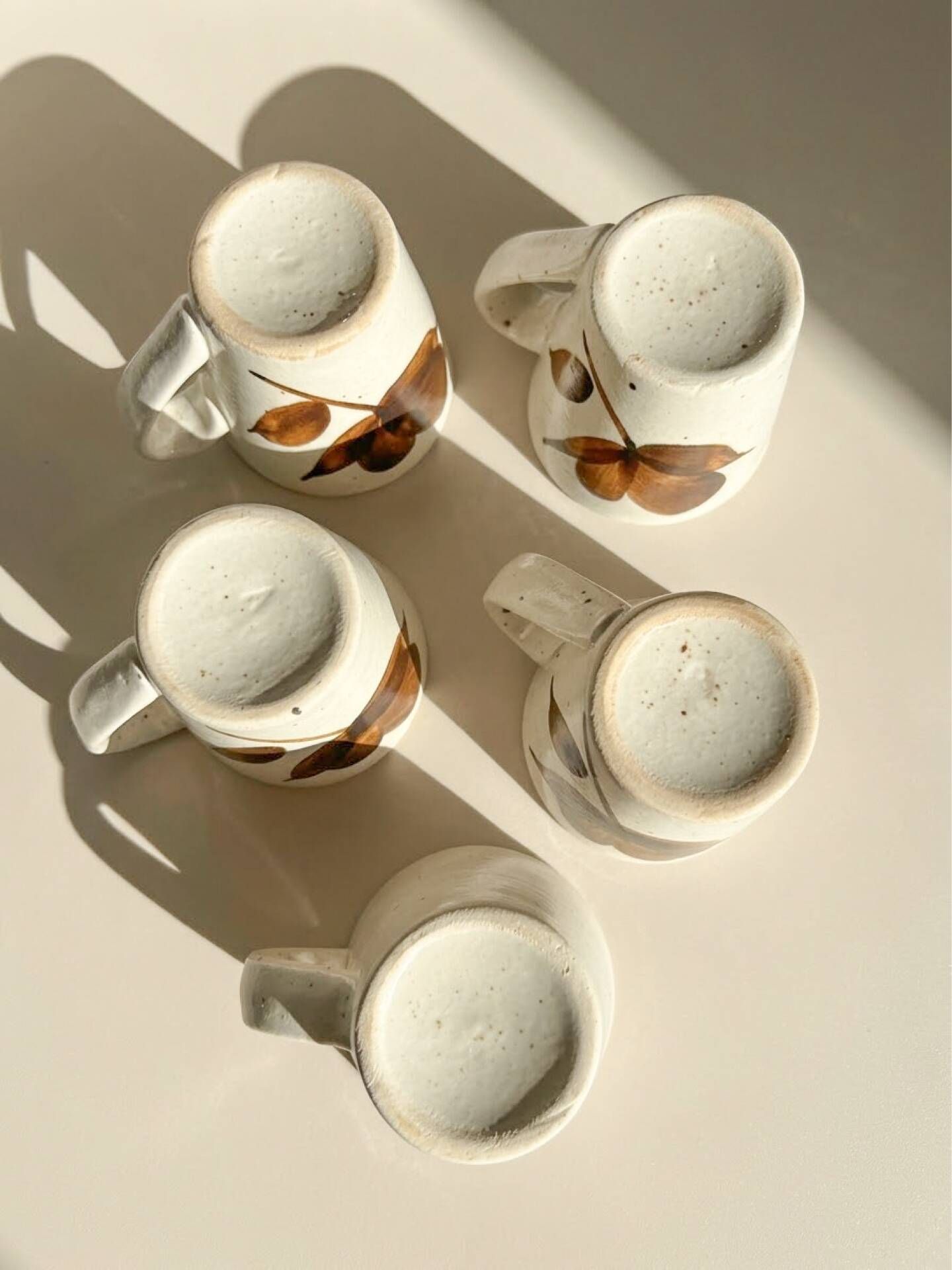 Vintage coffee service Longchamp – French earthenware, 1970s