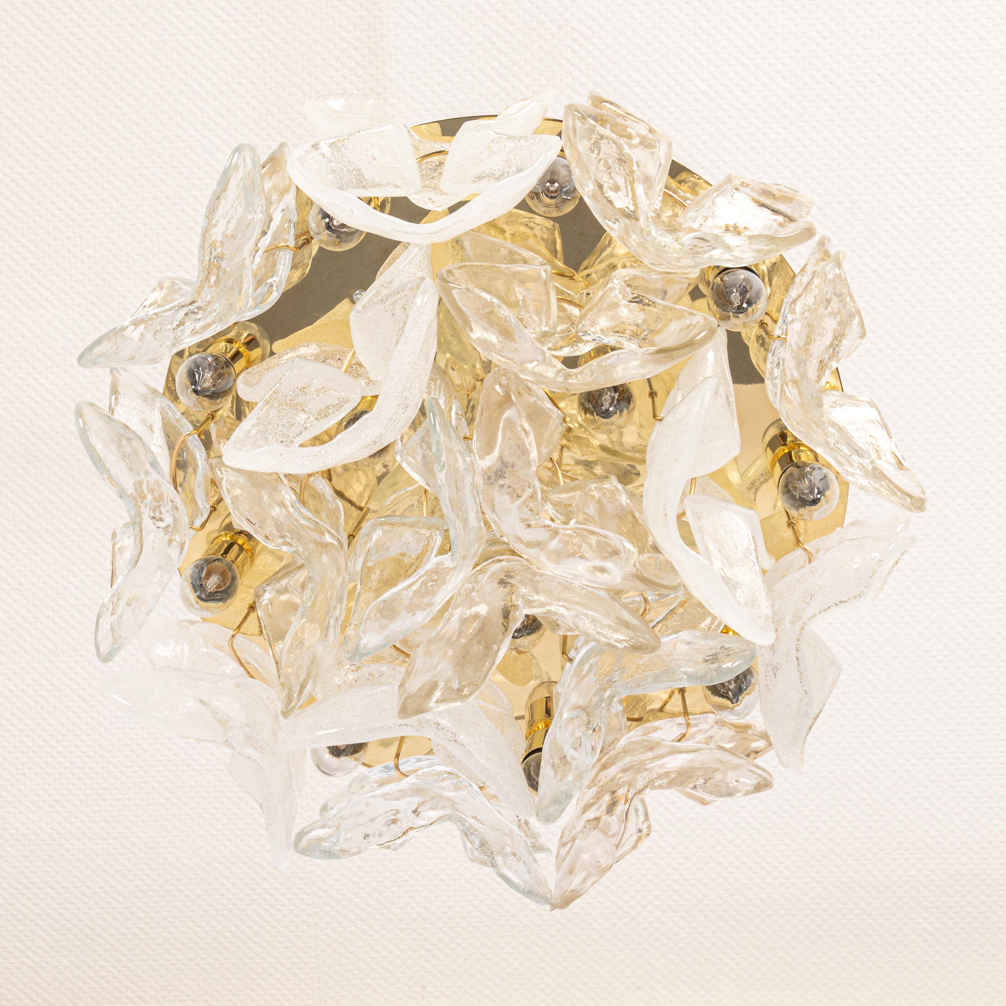 Ceiling light Catena with Murano glass by Kalmar, Austria, 1960.