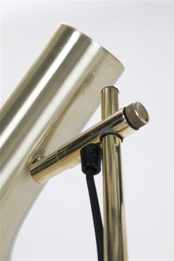 Mid-century Dansa lamp / reading / floor lamp / brass / gold / Danish modern design / 1970s