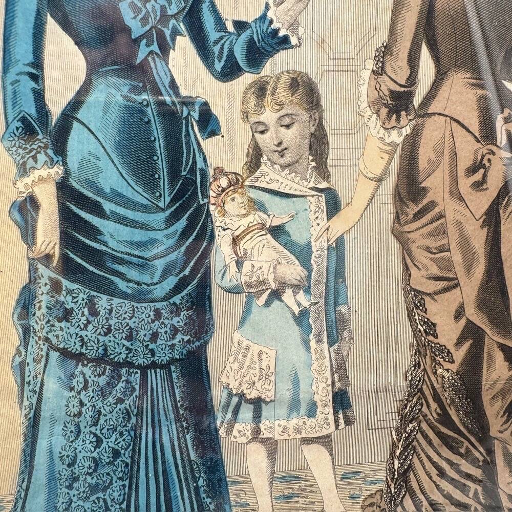 Fashion Review Engraving Frame 1882