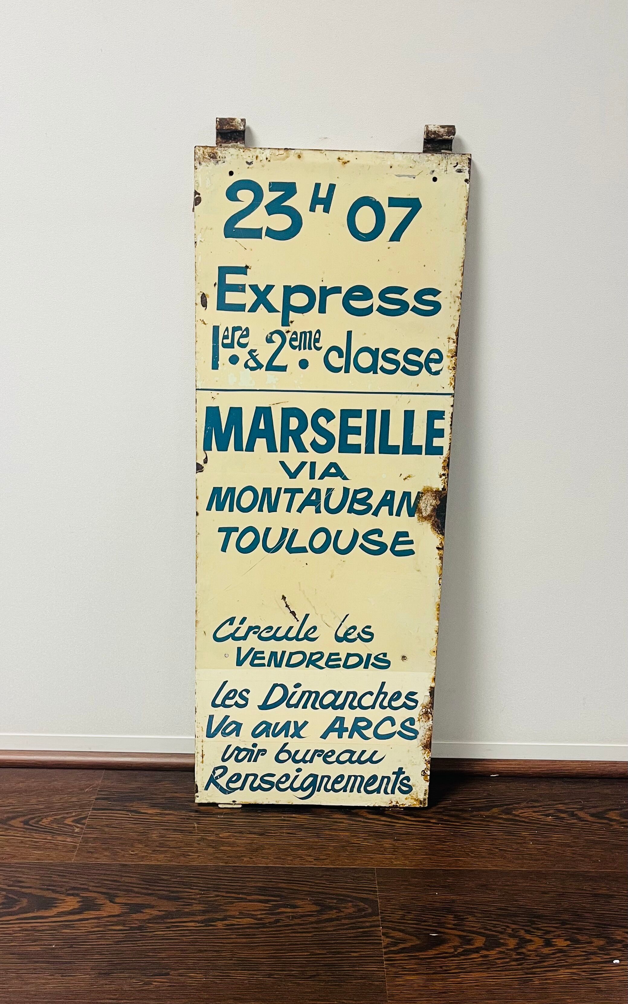 Sncf station plaque – marseille
