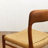Danish dining chairs, model 75 by Niels O. Møller