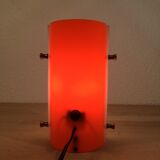 Orange lamp space age 70s cylindrical