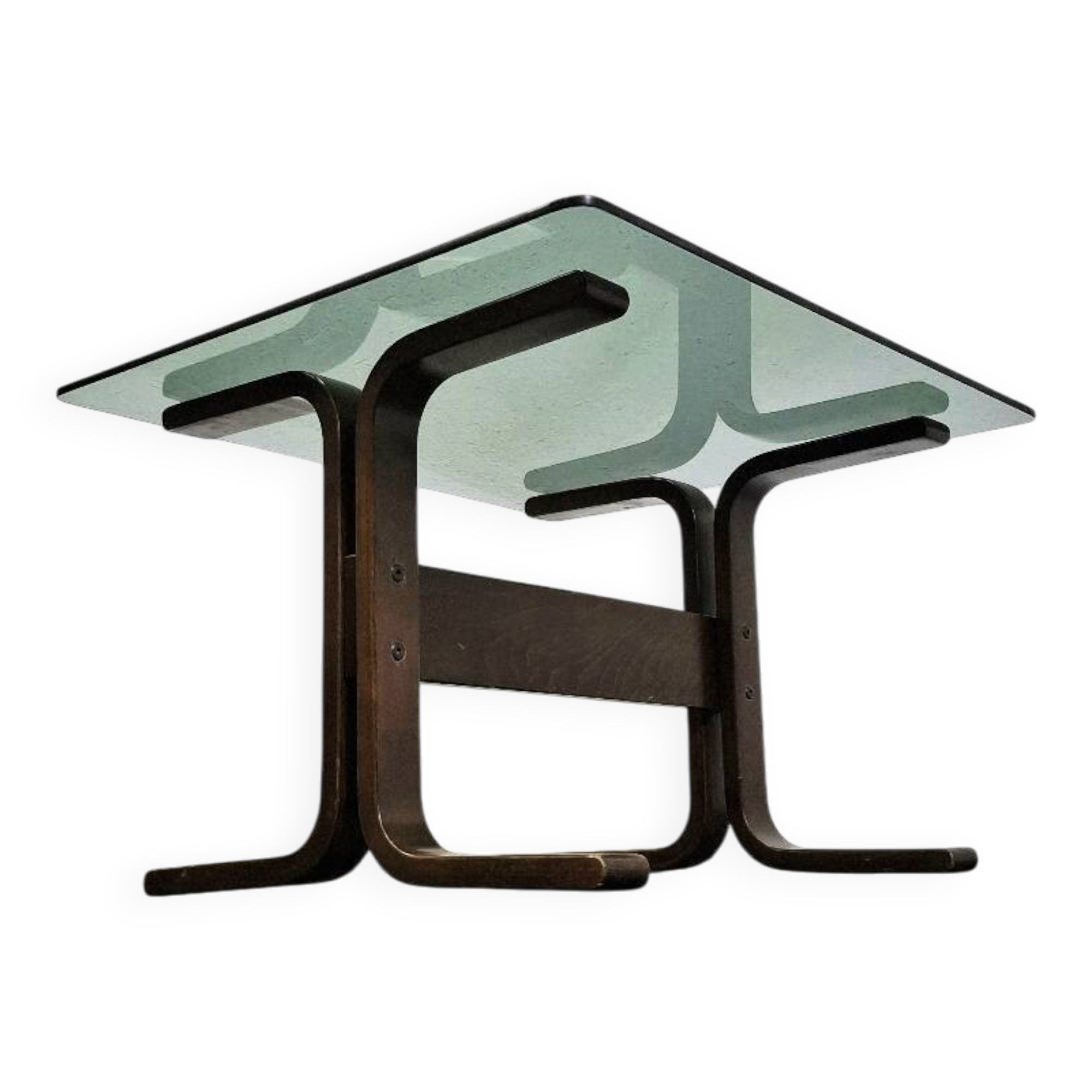 70s Siesta Glass Side Table