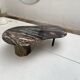 Table basse en marbre de Carrare forme organique