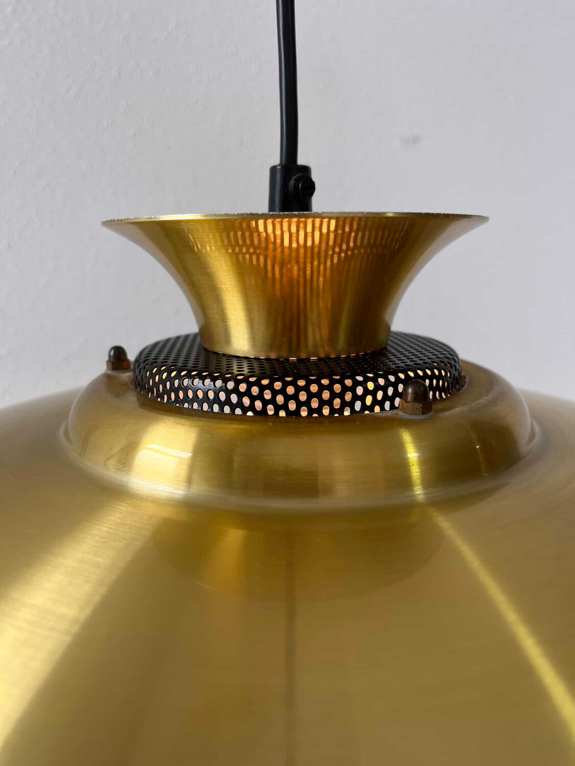 Vintage pendant lamp brass