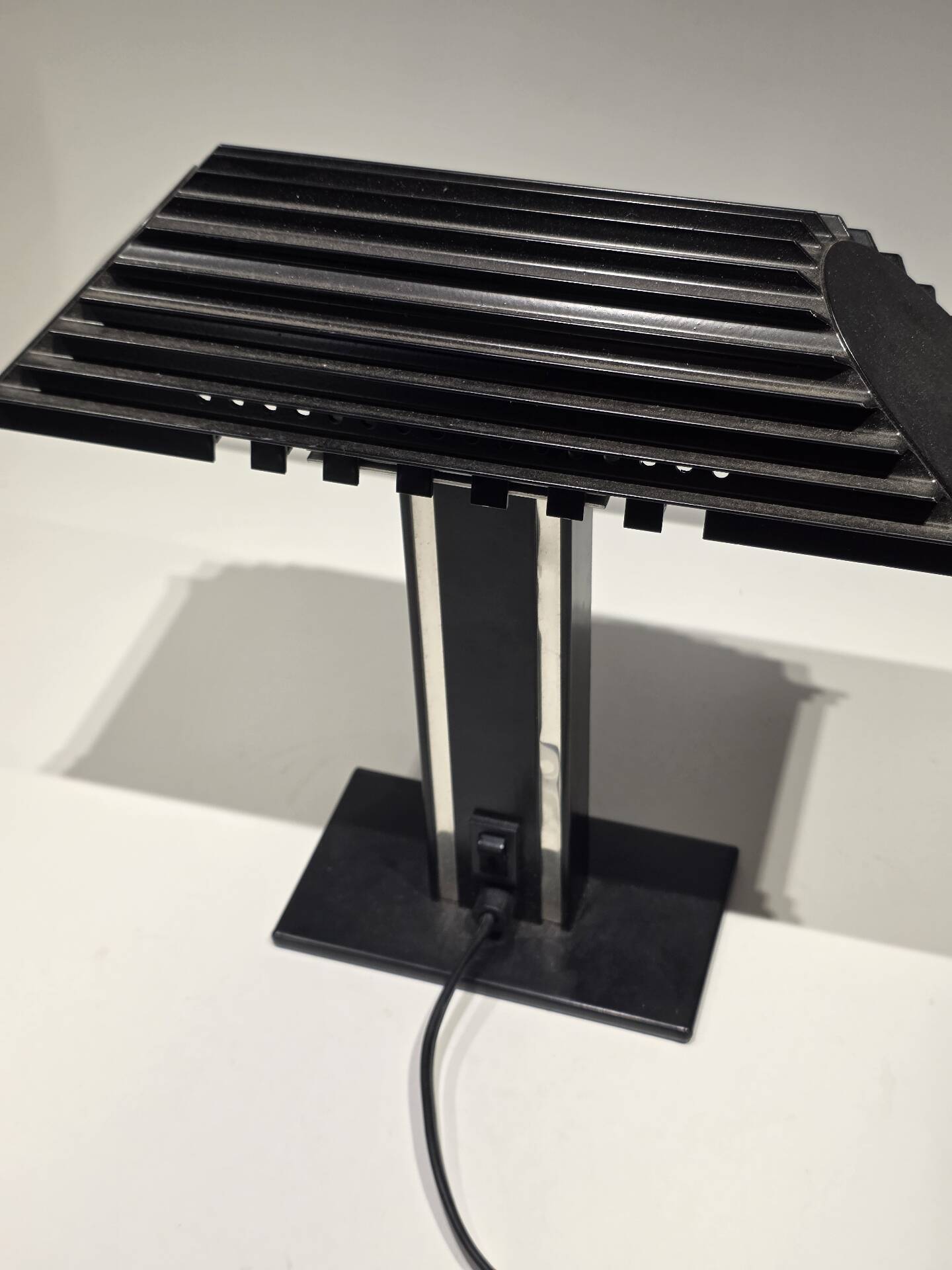 Lampe de bureau halogène Aluminor métal années 70