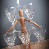 Set 6 crystal walking glasses