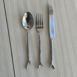 18 metal cutlery sets, branch design