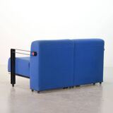 Dutch Design Artifort Sky Blue ‘Transformation’ Two-Seat Sofa Model 952 by