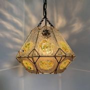 Suspension en verre brutaliste, années 1970