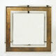 Miroir chrome métal cuivré Industriel par Belgo Chrome 1970 130x130cm