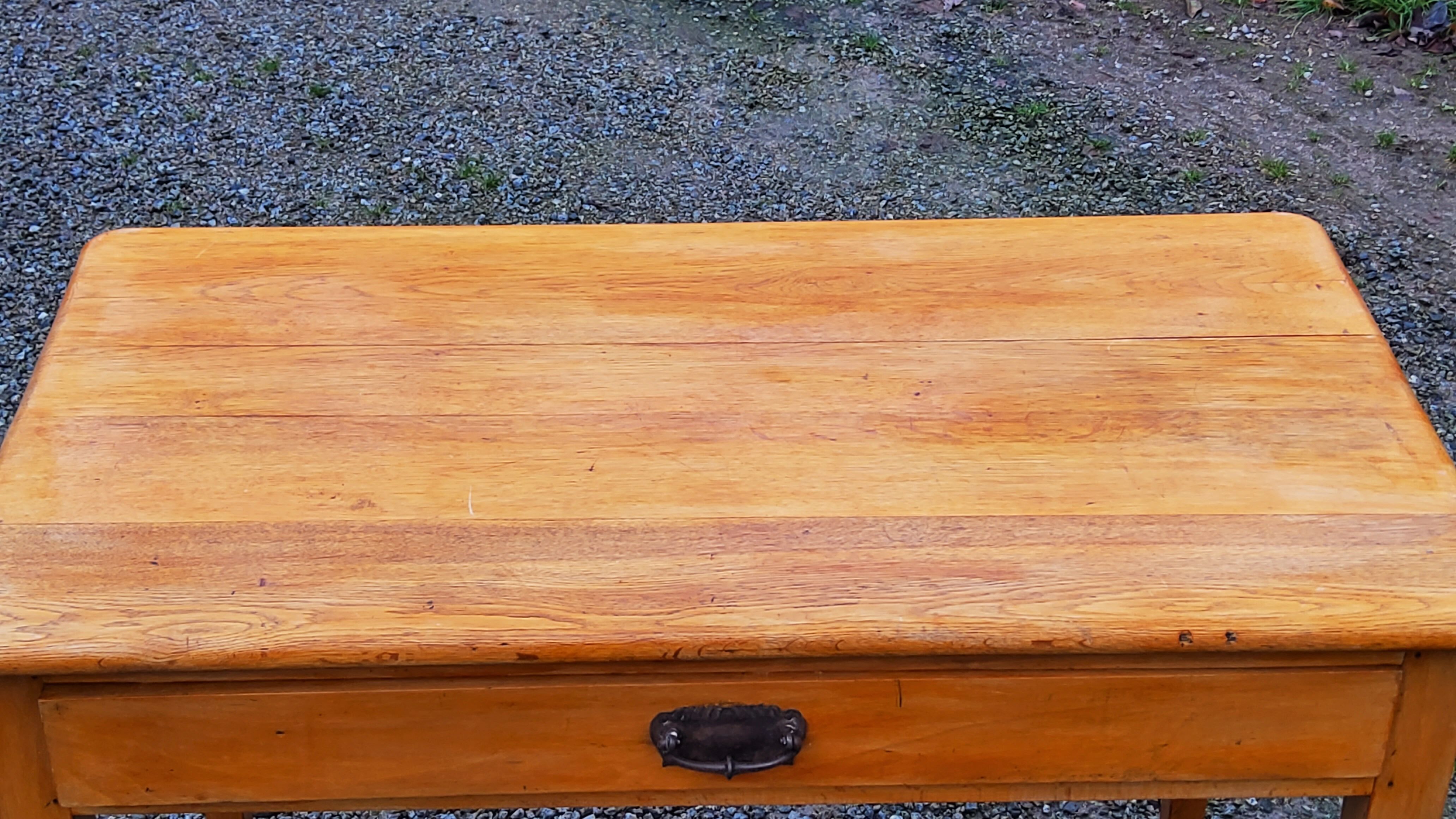 Writing table oak desk feet bobbins from the 50s