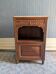 Bedside table with a marble top